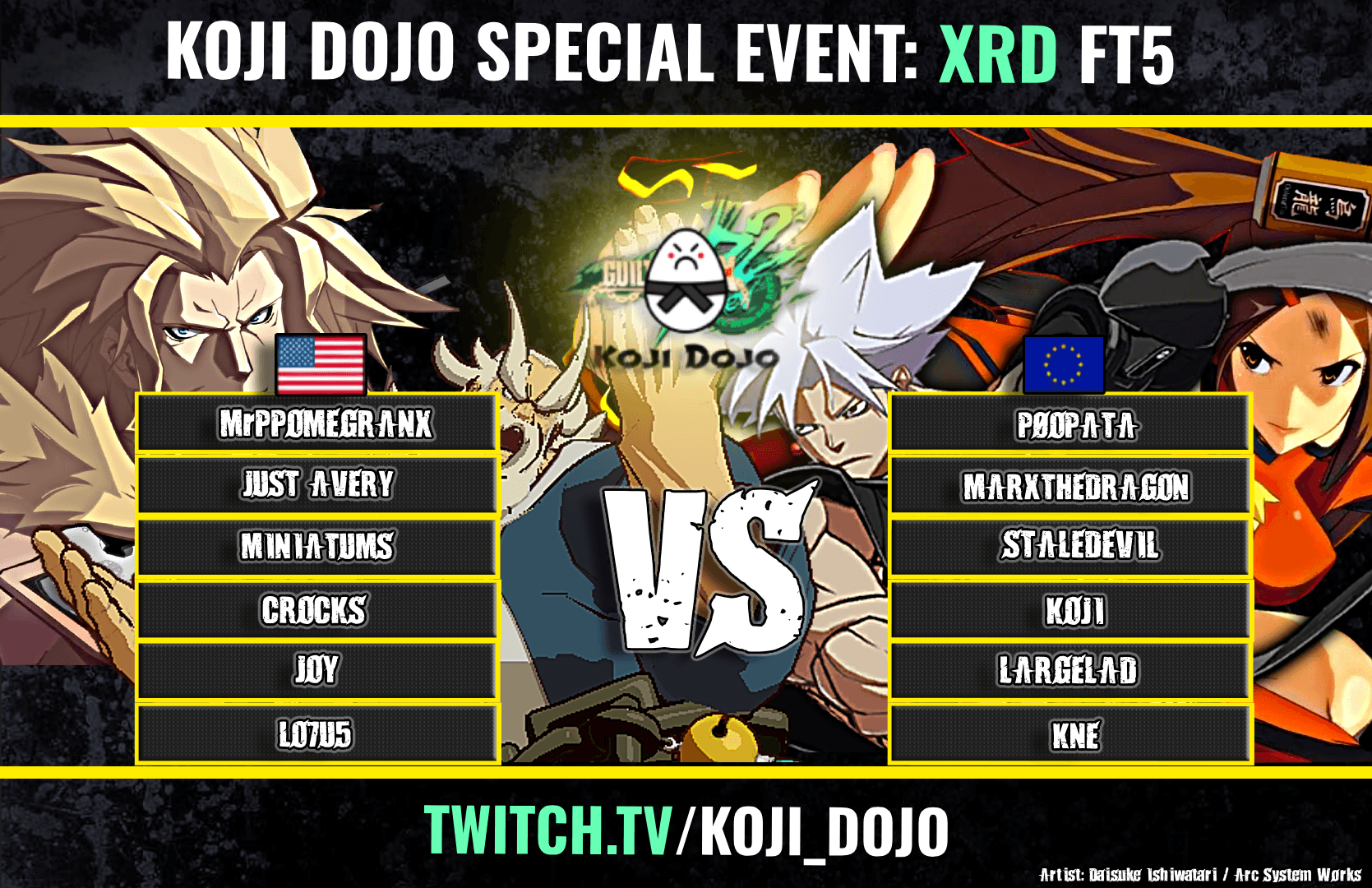 Koji Dojo Xrd FT5 special event poster from 2 August 2026